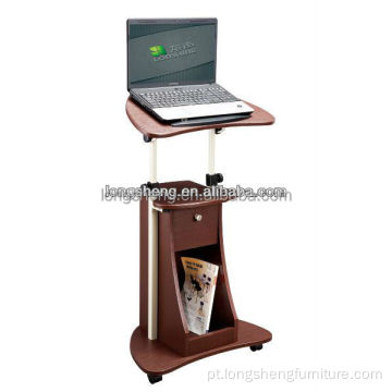 Suporte para laptop portátil de madeira com altura ajustável